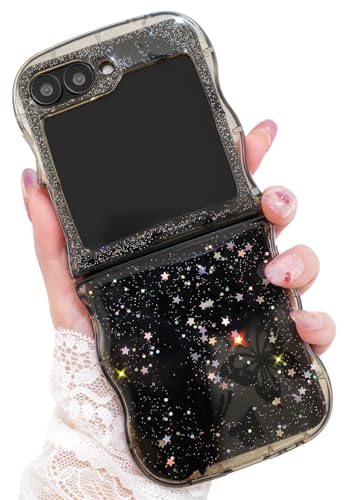Cyberowl BTF Schutzhülle für Samsung Galaxy Z Flip 6/5, niedlicher Kawaii-Glitzer, Schmetterlings-Serie, Rahmenform, weiches Silikon, stoßfest, für Damen und Mädchen, BTFSchwarz Cyberowl BTF Schutzhülle für Samsung Galaxy Z Flip 6/5, niedlicher Kawaii-Glitzer, Schmetterlings-Serie, Rahmenform, weiches Silikon, stoßfest, für Damen und Mädchen, BTFSchwarz von Cyberowl