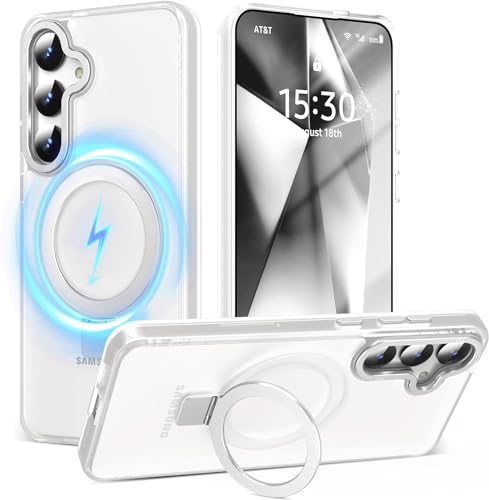 Cyberowl Hülle für Samsung Galaxy S24 Plus mit magnetischem unsichtbarem Ständer Kompatibel mit MagSafe Leichte und Durchscheinende Matte Rückseite Stoßfest Schutzhülle Herren Damen Klar Cyberowl Hülle für Samsung Galaxy S24 Plus mit magnetischem unsichtbarem Ständer Kompatibel mit MagSafe Leichte und Durchscheinende Matte Rückseite Stoßfest Schutzhülle Herren Damen Klar von Cyberowl