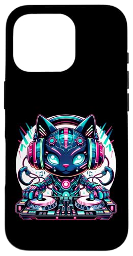 Cyberpunk DJ Katze mit Kopfhörern Musikliebhaber Hülle für iPhone 16 Pro Cyberpunk DJ Katze mit Kopfhörern Musikliebhaber Hülle für iPhone 16 Pro von Cyberpunk Dj Cat With Headphones Graphic