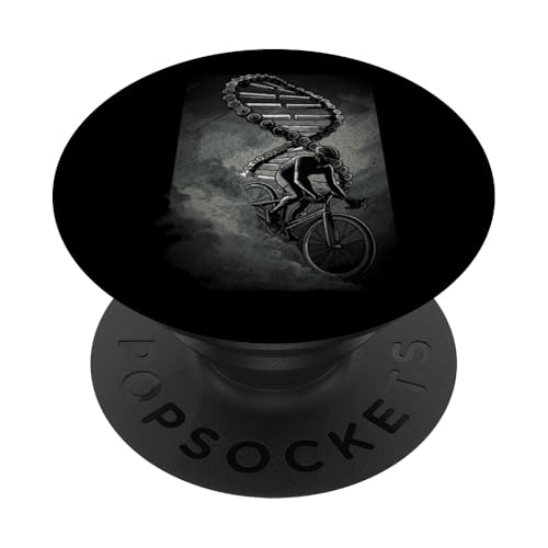 DNA Bike Chain Cycling Bicycle Rider Road Bike Racer Cyclist PopSockets Klebender PopGrip von CycleTees Brand
