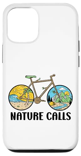 Nature Calls MTB Mountain Bike Gravel Bicycle Riding Cycling Hülle für iPhone 12/12 Pro von CycleTees Brand
