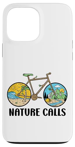 Nature Calls MTB Mountain Bike Gravel Bicycle Riding Cycling Hülle für iPhone 13 Pro Max von CycleTees Brand