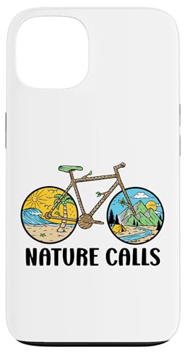 Nature Calls MTB Mountain Bike Gravel Bicycle Riding Cycling Hülle für iPhone 13 von CycleTees Brand