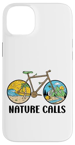Nature Calls MTB Mountain Bike Gravel Bicycle Riding Cycling Hülle für iPhone 14 Plus von CycleTees Brand