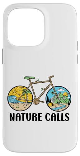 Nature Calls MTB Mountain Bike Gravel Bicycle Riding Cycling Hülle für iPhone 14 Pro Max von CycleTees Brand