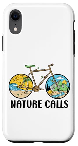 Nature Calls MTB Mountain Bike Gravel Bicycle Riding Cycling Hülle für iPhone XR von CycleTees Brand