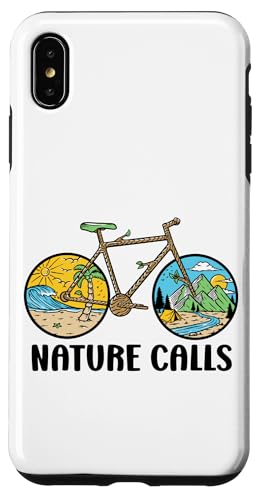 Nature Calls MTB Mountain Bike Gravel Bicycle Riding Cycling Hülle für iPhone XS Max von CycleTees Brand