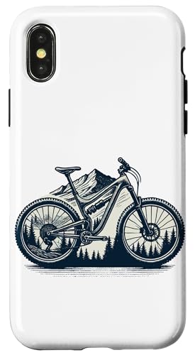 Fahrrad Mountainbike Abenteuer Natur Berge Hülle für iPhone X/XS Fahrrad Mountainbike Abenteuer Natur Berge Hülle für iPhone X/XS von Cyclist racing mountain bike streetwear Bicycle