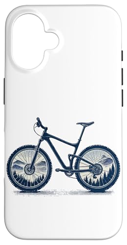 Fahrrad Mountainbike Abenteuer Wald Hülle für iPhone 16 Fahrrad Mountainbike Abenteuer Wald Hülle für iPhone 16 von Cyclist racing mountain bike streetwear Bicycle