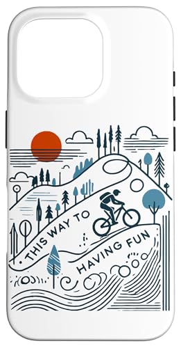 Fahrrad This Way To Having Fun Berge Outdoor Hülle für iPhone 16 Pro Fahrrad This Way To Having Fun Berge Outdoor Hülle für iPhone 16 Pro von Cyclist racing mountain bike streetwear Bicycle