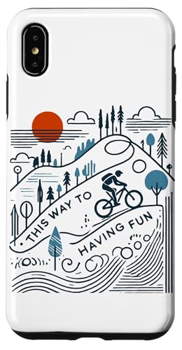 Fahrrad This Way To Having Fun Berge Outdoor Hülle für iPhone XS Max Fahrrad This Way To Having Fun Berge Outdoor Hülle für iPhone XS Max von Cyclist racing mountain bike streetwear Bicycle
