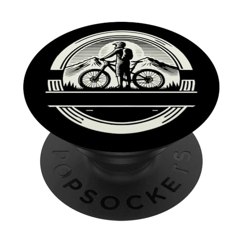 Mountainbike Fahrrad Retro Vintage Liebhaber PopSockets Klebender PopGrip Mountainbike Fahrrad Retro Vintage Liebhaber PopSockets Klebender PopGrip von Cyclist racing mountain bike streetwear Bicycle