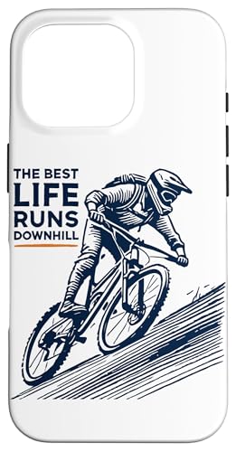 Mountainbike Fahrrad The Best Life Runs Downhill Retro Stil Hülle für iPhone 16 Pro Mountainbike Fahrrad The Best Life Runs Downhill Retro Stil Hülle für iPhone 16 Pro von Cyclist racing mountain bike streetwear Bicycle