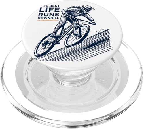 Mountainbike Fahrrad The Best Life Runs Downhill Retro Stil PopSockets PopGrip für MagSafe Mountainbike Fahrrad The Best Life Runs Downhill Retro Stil PopSockets PopGrip für MagSafe von Cyclist racing mountain bike streetwear Bicycle