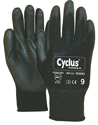 Cyclus Tools Werkstatthandschuhe aus PU-beschichtetem Nylon, Schwarz, 12 Paar, Größe XL Cyclus Tools Werkstatthandschuhe aus PU-beschichtetem Nylon, Schwarz, 12 Paar, Größe XL von Cyclus Tools