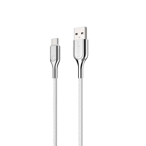 Cygnett Armored 2.0 USB-C auf USB-A (3A / 60W) Kabel 1M-Weiß von Cygnett