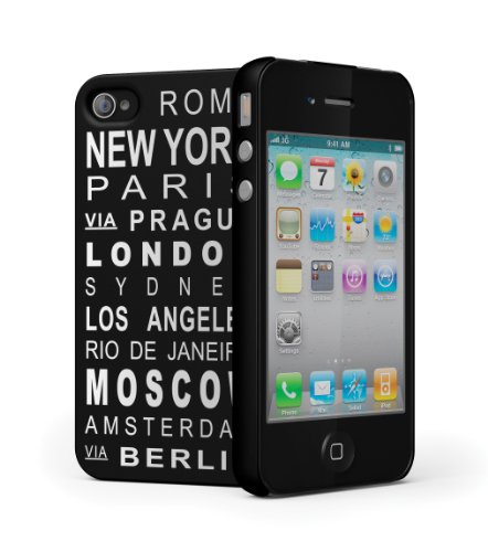 Cygnett CYGCY0434CPNOM Nomad Black Hard Case für Apple iPhone 4/4S von Cygnett