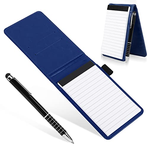 Cyiecw Mini Pocket Notizbuch A7 Pu Leder Notizbuch Mini Notizblock A7 Leder-Notizbuch Kleiner Leder Notizblock Mit Stift, Mini Pocket Notebook von Cyiecw