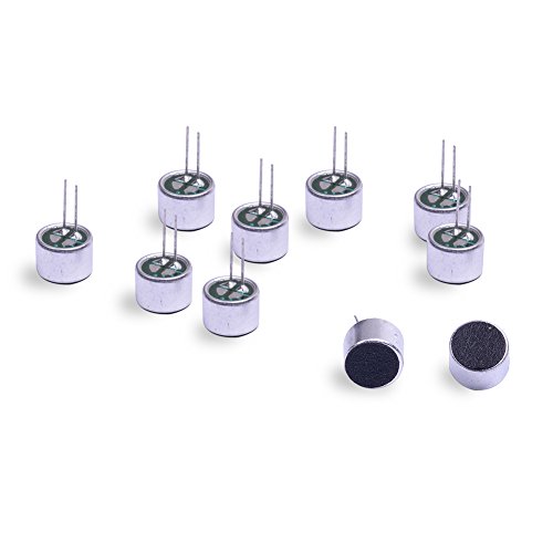 cylewet 100 Zylindrische Elektret-Kondensator-Mikrofon-Tonabnehmer mit 2 Pins 9 × 7 mm für Arduino (10 Stück) cyt1013 von Cylewet