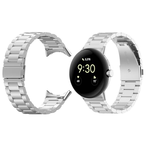 Cymwer Metall-Edelstahl-Armband for Google Pixel Watch 3 41mm 45mm Metall-Armband Business-Armband Verstellbares Band Ersetztes Zubehör von Cymwer