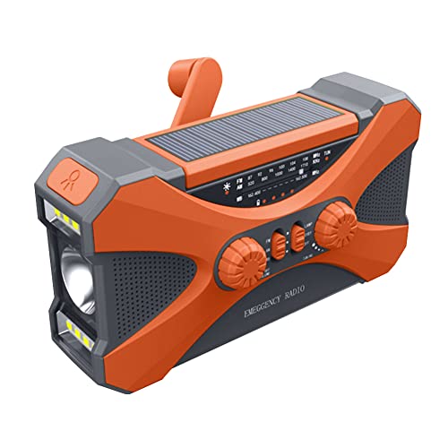 Cymwer Tragbares Notfallradio, 10000mah Dual -Lautsprecher Praktische Hand Crank Radio AM/FM/NOAA mit Telefonladegerät SOS Alarm for Outdoors Cymwer Tragbares Notfallradio, 10000mah Dual -Lautsprecher Praktische Hand Crank Radio AM/FM/NOAA mit Telefonladegerät SOS Alarm for Outdoors von Cymwer
