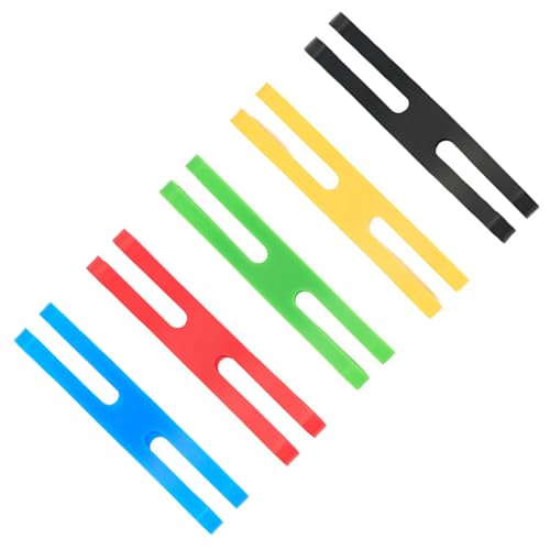 5 Stück Silikon-Gummibänder, verschiedene Farben, elastische Gummi-Wickelbänder zum Verpacken und Verpacken von Taschen 5 Stück Silikon-Gummibänder, verschiedene Farben, elastische Gummi-Wickelbänder zum Verpacken und Verpacken von Taschen von Cyni