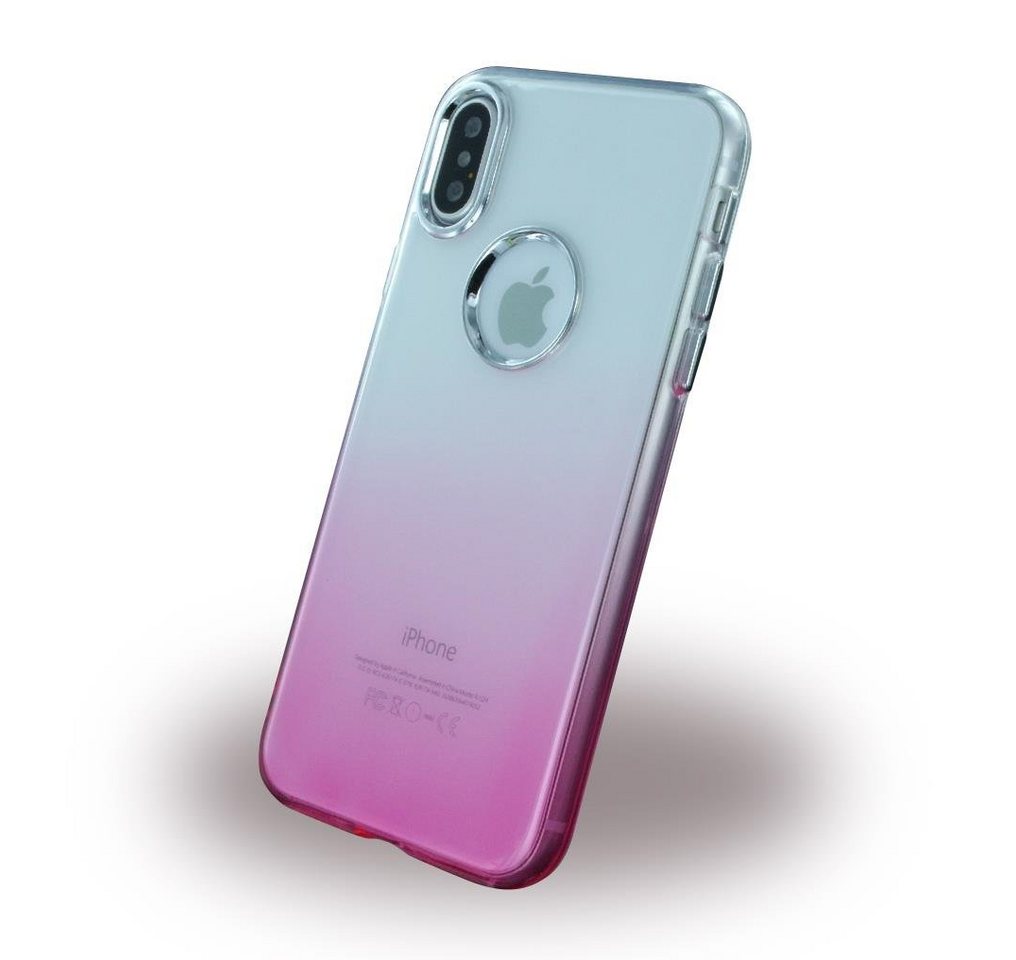 Cyoo Handyhülle Cyoo Ruber Soft Silikon Case für Apple iPhone X - Pink von Cyoo