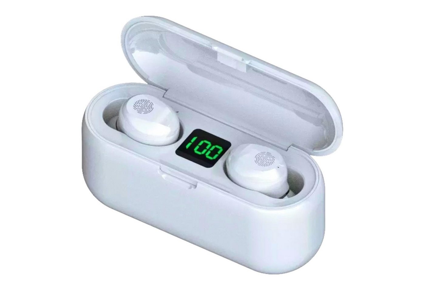 Cyoo In-Ear Ohrhörer Wireless Headset 5.1 IPX7 Ladecase Touch Control Bluetooth-Kopfhörer (Touch Control Ohrhörer Noise-Cancelling LED-Anzeige Magnetische Ladebox, Hochwertiger Klang, Lange Akkulaufzeit, Touch Control, Magnetische Ladebox, Hochpolymerer Kopfbügel, LED-Anzeige, Bluetooth, Noise-Cancelling, Lange Akkulaufzeit, LED-Anzeige, HIFI) von Cyoo