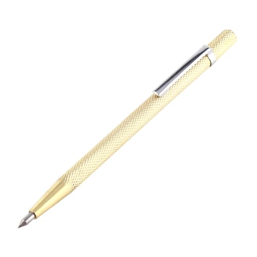 2 PCs Wolfram -Carbid -Tippscriber, Metallstecher Stiftstecher Schreiber Werkzeuge Sciber -Markierungswerkzeuge für Glasholz Keramik Gold (Gold) von Cyrank