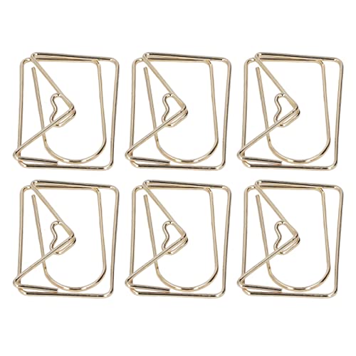 Büroklammern für Planer, 100-teiliges Bürobedarf-Büroklammer-Set, Galvanik, niedliche Büroklammern, Metallklammern für Papier, Lesezeichen, Organisation(Briefumschlag) von Cyrank