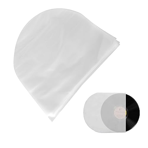 Cyrank 100 Stück Vinyl Lp Schallplatten Hüllen, 10 Zoll Vinyl Cover Sleeves Klarsichthüllen Außenhüllen Kunststoff Sleeves Mit Rundem Boden Staubdichte Cover-Album-Innenhüllen Optimaler Schutz Cyrank 100 Stück Vinyl Lp Schallplatten Hüllen, 10 Zoll Vinyl Cover Sleeves Klarsichthüllen Außenhüllen Kunststoff Sleeves Mit Rundem Boden Staubdichte Cover-Album-Innenhüllen Optimaler Schutz von Cyrank