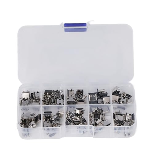 Cyrank 100PCS Micro Typ USB Buchse, Micro USB Buchse Löten Typ C DIY Lötersatzteile Typ C USB-Stecker Buchse Löten USB Typ C Stecker Für Computer USB CDs Mäuse Tastatur Gebühren Cyrank 100PCS Micro Typ USB Buchse, Micro USB Buchse Löten Typ C DIY Lötersatzteile Typ C USB-Stecker Buchse Löten USB Typ C Stecker Für Computer USB CDs Mäuse Tastatur Gebühren von Cyrank