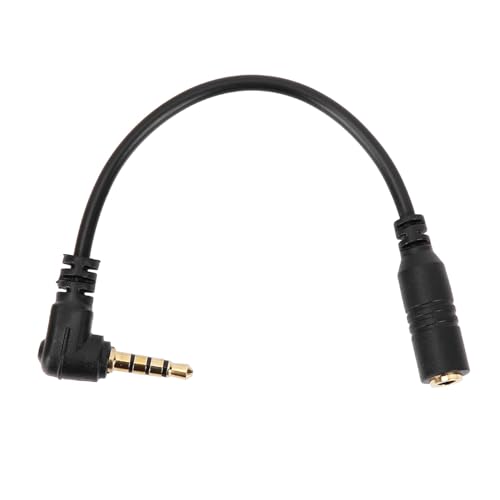 Cyrank 3,5 mm T R S bis TRRS -Adapter, Mikrofon -Audioadapter T R S an TRRS -Konverterkabellinie für Smartphone -Tablet -Laptop Andere Geräte von Cyrank