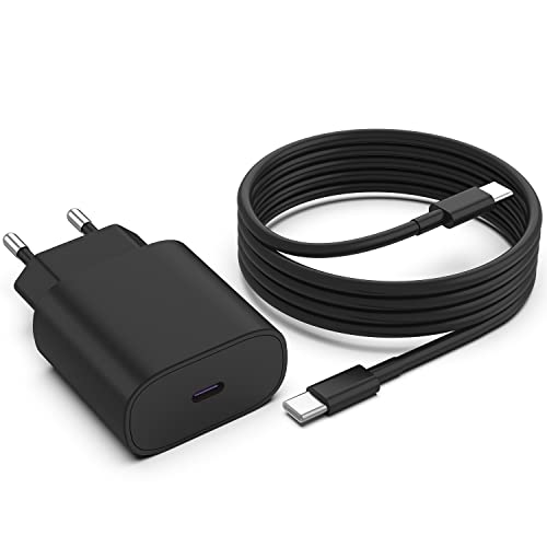 25W Schnellladegerät USB C für Samsung Galaxy S22/S22 Plus/S22 Ultra/S21 S20 FE/A52S A53 A33/Z Flip 3/Z Fold 3 5G, USB C Charger Adapter Type C Schnellladegerät mit 2m Schnell Ladekabel for Samsung von CyvenSmart