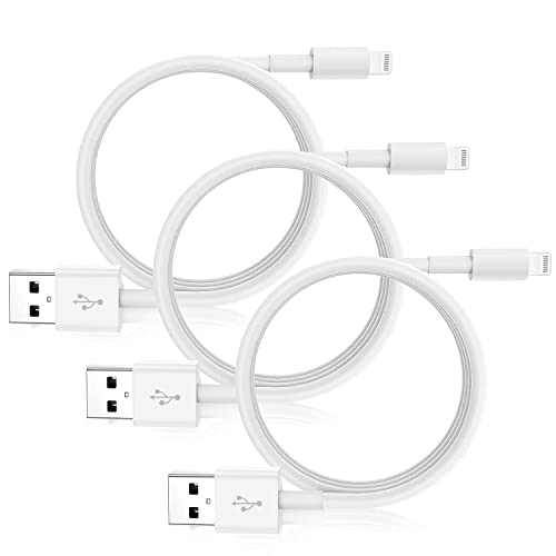 CyvenSmart iPhone-Ladekabel, 3 Stück, 1,8 m, Apple MFi-zertifiziertes Ladegerät, Lightning-auf-USB-Kabel, kompatibel mit iPhone 12/11 Pro/11/XS MAX/XR/8/7/6s/6/plus, iPad Pro/Air/Mini, iPod von CyvenSmart