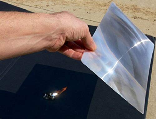 Große Premium Fresnell-Linse, unzerbrechlich, Vollseiten-Lupe – Feuerstarter, Solarofen, DIY Projektion TV Pläne Klassenzimmer • EDC Survival Bushcraft 2 Pack PREMIUM GRADE Lens von Cz Garden Supply