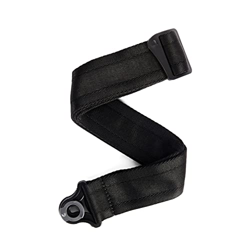 D'Addario Accessories Auto Lock Gitarrengurt - Gitarrengurt mit Verschluss - Locking Guitar Strap - Schwarz, Nylon von D'Addario