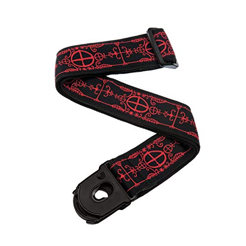 D'Addario Accessories Gitarrengurt mit Verschluss - E-Gitarrengurt, Akustikgitarrengurt, Bass-Gitarrengurt - Voodoo von D'Addario