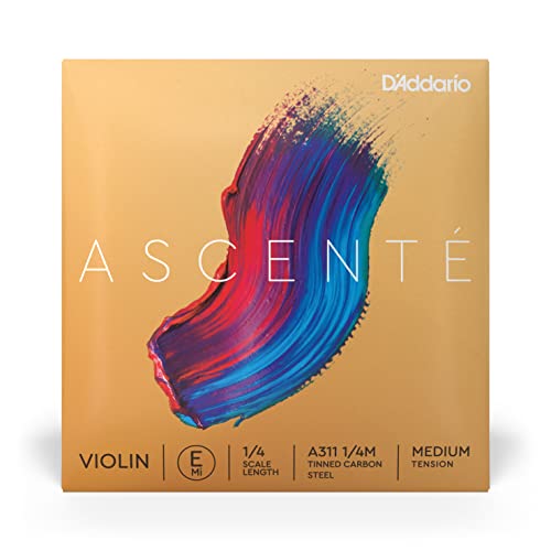 D'Addario Ascenté E-Saite für Geige, 1/4, mittlere Spannung von D'Addario