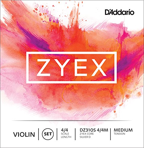 D'Addario DZ310S-4/4M Zyex Violinen Saitensatz synthetische Faser 4/4 Medium von D'Addario