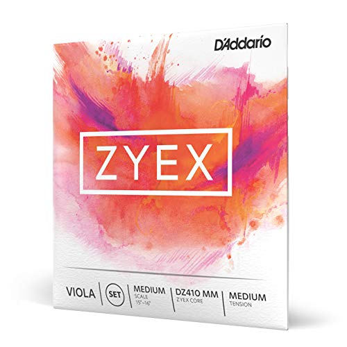 D'Addario DZ410-MM Zyex Viola Saitensatz synthetische Faser Medium Medium von D'Addario