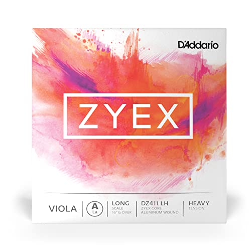 D'Addario DZ411-LH Zyex Viola Einzelsaite 'A' synthetische Faser Long Heavy von D'Addario
