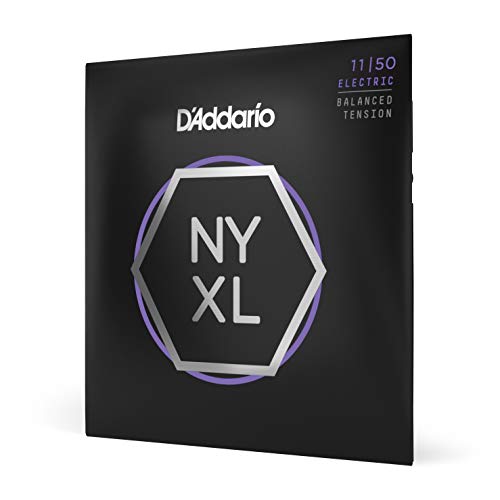 D'Addario E Gitarren Saiten | Gitarrensaiten E Gitarre | Premium Saiten E-Gitarre | DER BELIEBTESTEN SAITENMARKE | NYXL1150 | "New York" Stahl | Medium (11-50) | Balanced Tension von D'Addario