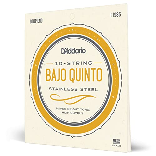 D'Addario EJS85 Edelstahlsaiten für Bajo Quinto von D'Addario