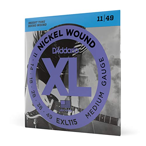 D'Addario EXL115 Nickel Wound Electric Guitar Strings, Medium/Blues-Jazz Rock, 11-49 D'Addario EXL115 Nickel Wound Electric Guitar Strings, Medium/Blues-Jazz Rock, 11-49 von D'Addario