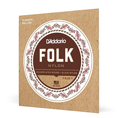D'Addario Gitarrensaiten Konzertgitarre | Akustikgitarre | Akustik Gitarre Saiten | Classical Guitar Strings | EJ32 Folk-/ Konzertgitarre Saiten Satz Ballend 028' - 045' D'Addario Gitarrensaiten Konzertgitarre | Akustikgitarre | Akustik Gitarre Saiten | Classical Guitar Strings | EJ32 Folk-/ Konzertgitarre Saiten Satz Ballend 028' - 045' von D'Addario