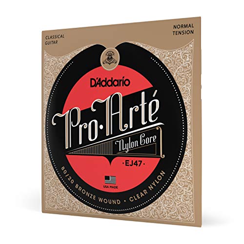 D'Addario Gitarrensaiten Konzertgitarre | Akustikgitarre | Akustik Gitarre Saiten | Classical Guitar Strings | EJ47 Pro-Arte Saiten Konzertgitarre Satz 028' - 043' von D'Addario