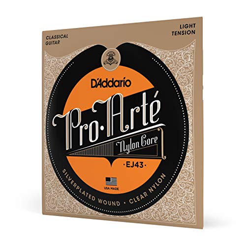 D'Addario Gitarrensaiten - Pro-Arte Saiten Konzertgitarre - EJ43 - Nylonsaiten Konzertgitarre - Classical Nylon Guitar Strings - Light Tension, 1-Pack D'Addario Gitarrensaiten - Pro-Arte Saiten Konzertgitarre - EJ43 - Nylonsaiten Konzertgitarre - Classical Nylon Guitar Strings - Light Tension, 1-Pack von D'Addario