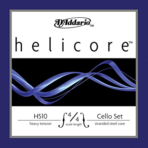 D'Addario H510-4/4H Helicore Cello Saitensatz mehrfach verdrillter Stahlkern 4/4 Heavy von D'Addario