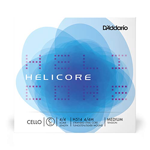 D'Addario H514-4/4M Helicore Cello Einzelsaite 'C' Wolfram/Silber 4/4 Medium von D'Addario